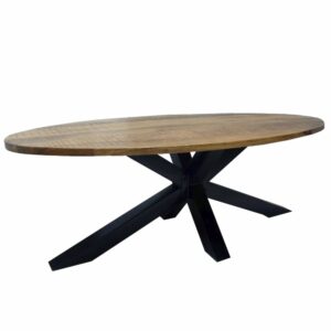 Eettafel Elipse  220-240cm 4cm dik blad