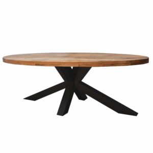 Eettafel Elipse  220-240cm 3+3cm dik blad