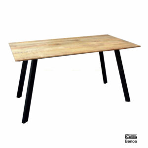 Eetkamertafel Chicago Zwart 120-240cm