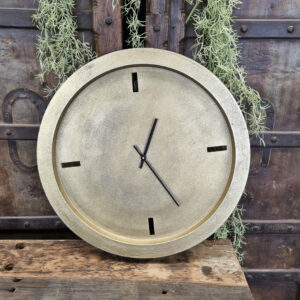 Large Brass Antique Wall Clock