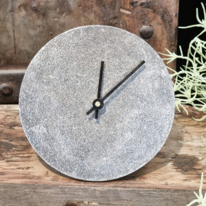 Large Nickel Antique Table Clock
