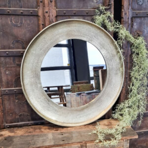 Small Brass Antique Round Spiegel