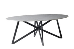 Eetkamertafel Oval Web White 200cm