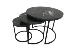 Salontafel Botic Black Set of 3