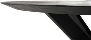 Eettafel Shape rond black 130-150cm