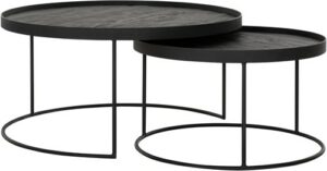 Salontafel Mercurius black, set of 2