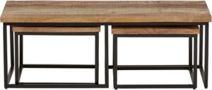 Nero salontafel, set van 3