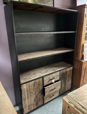 Wandkast Teak/Metaal